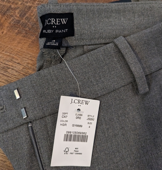 NWT JCrew Ruby Pant size 4 - Picture 3 of 4